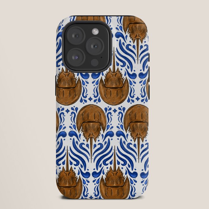 Horseshoe Crab Pattern iPhone Case