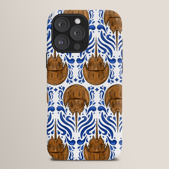 Horseshoe Crab Pattern iPhone Case