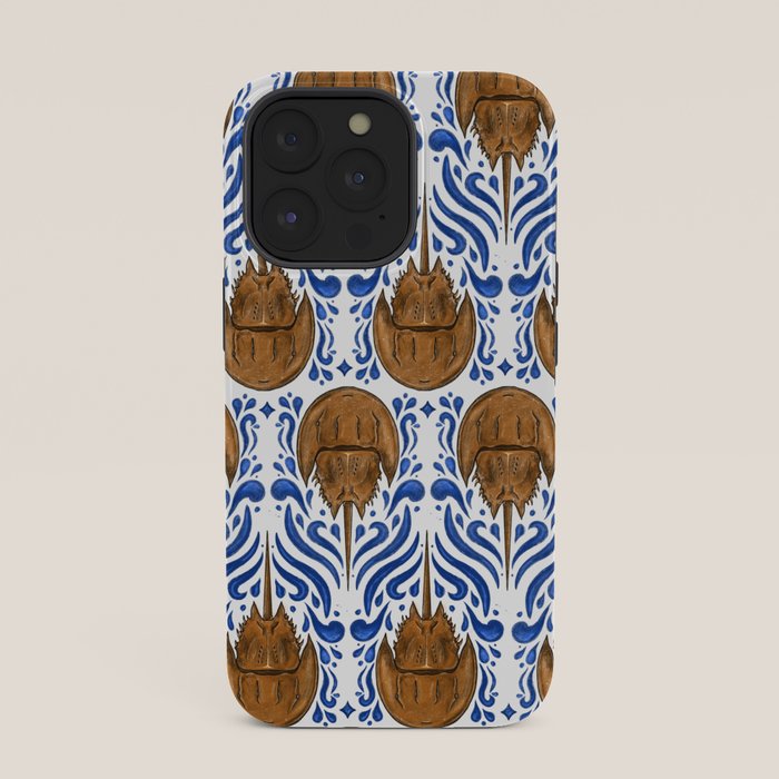 Horseshoe Crab Pattern iPhone Case