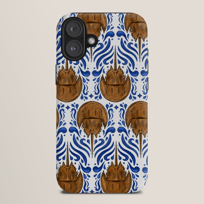 Horseshoe Crab Pattern iPhone Case