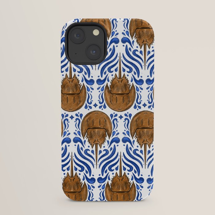Horseshoe Crab Pattern iPhone Case