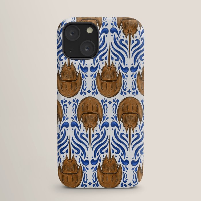Horseshoe Crab Pattern iPhone Case
