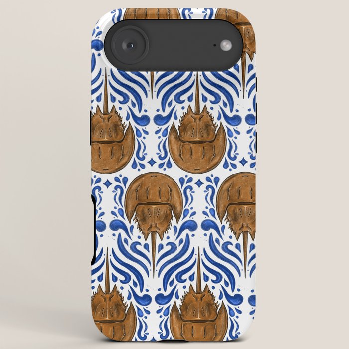 Horseshoe Crab Pattern iPhone Case