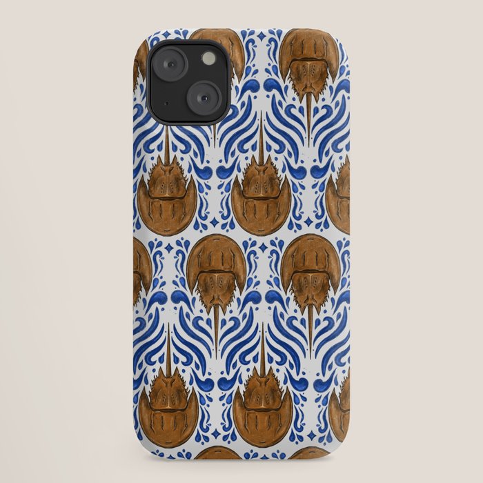 Horseshoe Crab Pattern iPhone Case