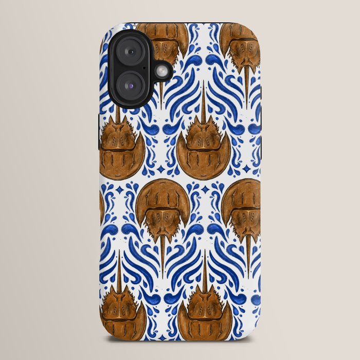 Horseshoe Crab Pattern iPhone Case