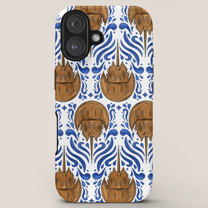 Horseshoe Crab Pattern iPhone Case