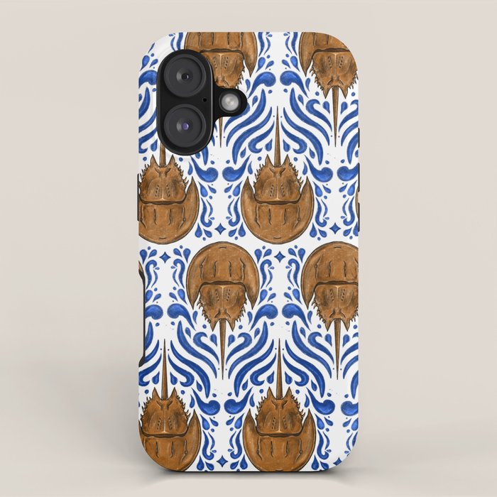 Horseshoe Crab Pattern iPhone Case
