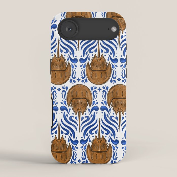 Horseshoe Crab Pattern iPhone Case