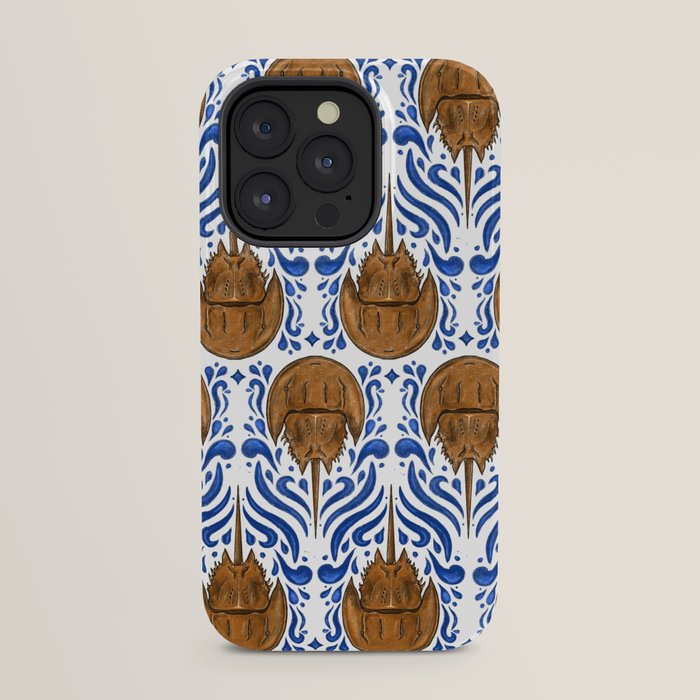 Horseshoe Crab Pattern iPhone Case