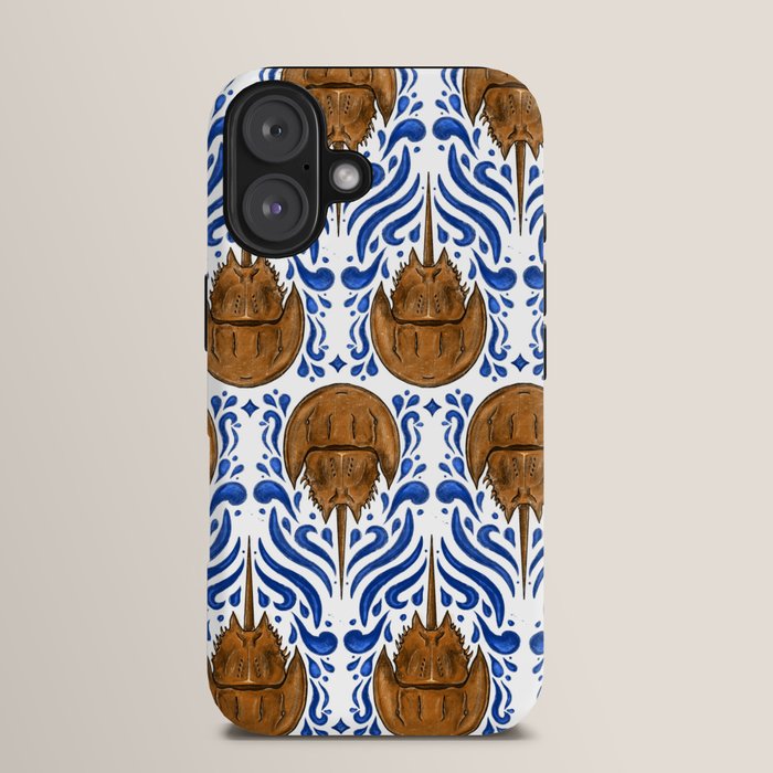 Horseshoe Crab Pattern iPhone Case