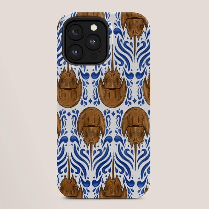 Horseshoe Crab Pattern iPhone Case