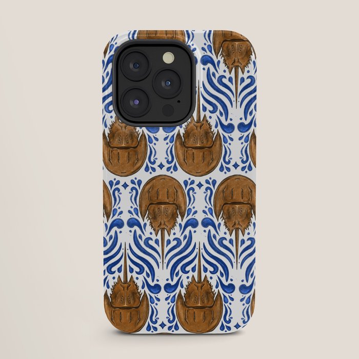Horseshoe Crab Pattern iPhone Case
