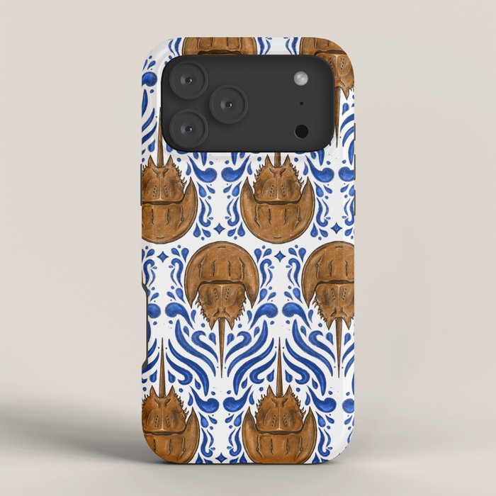 Horseshoe Crab Pattern iPhone Case