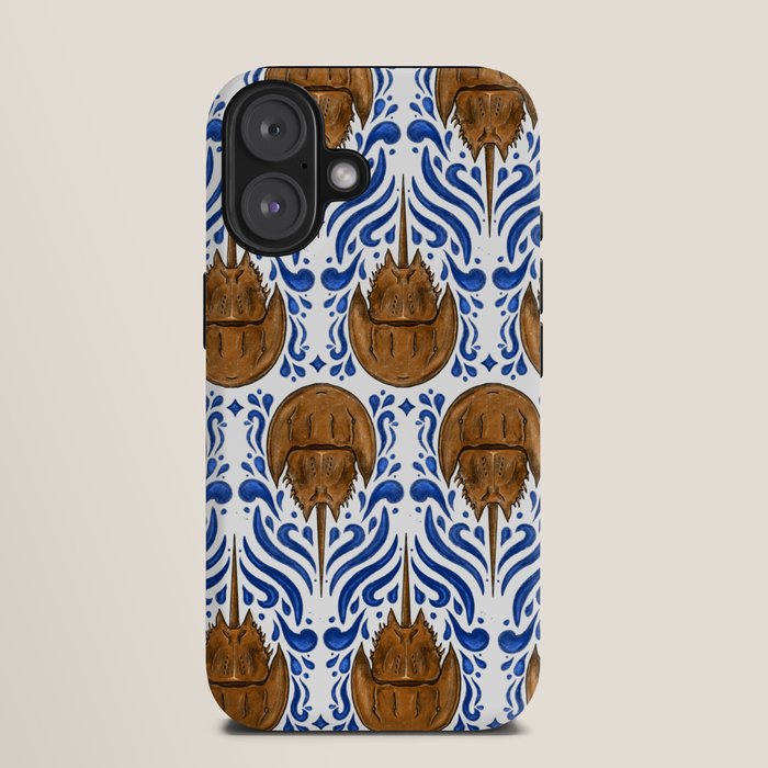 Horseshoe Crab Pattern iPhone Case