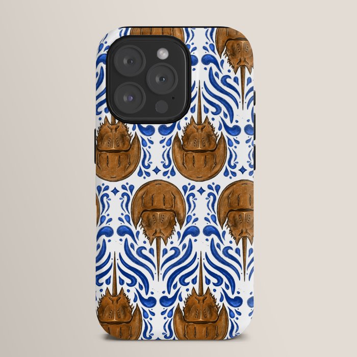 Horseshoe Crab Pattern iPhone Case