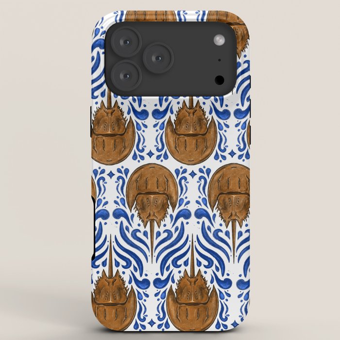 Horseshoe Crab Pattern iPhone Case