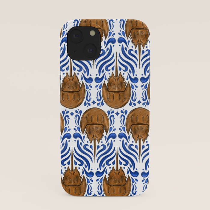 Horseshoe Crab Pattern iPhone Case