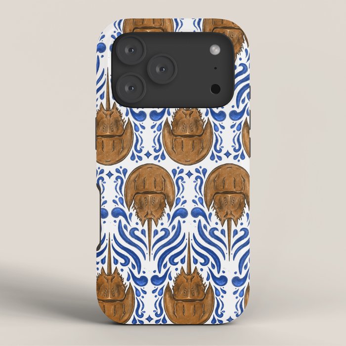 Horseshoe Crab Pattern iPhone Case