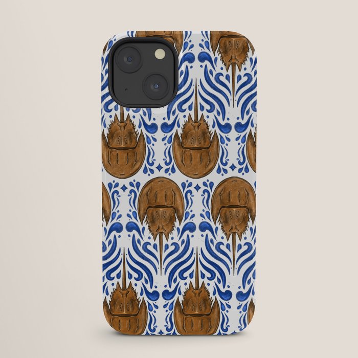 Horseshoe Crab Pattern iPhone Case