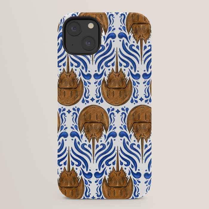 Horseshoe Crab Pattern iPhone Case