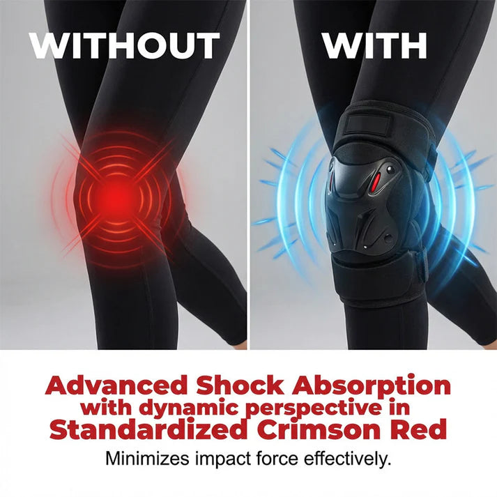 🏍️ NOW 50% OFF! 🛡️ Motorcycle knee and elbow pads – Shock-resistant, adjustable straps and breathable padding – essential for safety while riding a motorcycle, skating, or cycling 💪