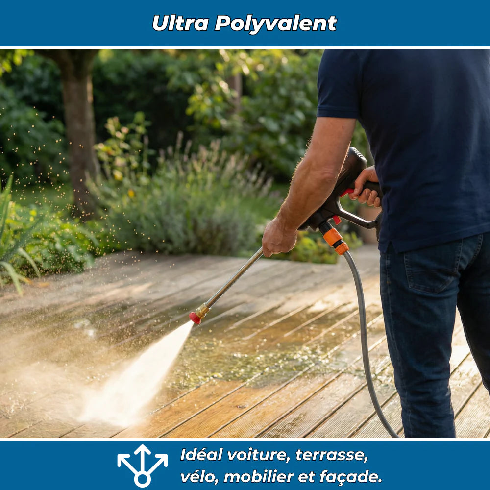 HydroClean PRO | 21V Cordless Electric Pressure Washer | 50 Bar Portable with Battery