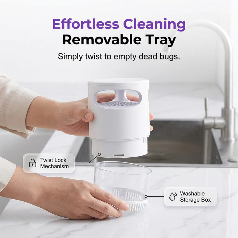 🌙Quiet UV Mosquito Trap – Chemical-Free & Safe for Kids & Pets🦟