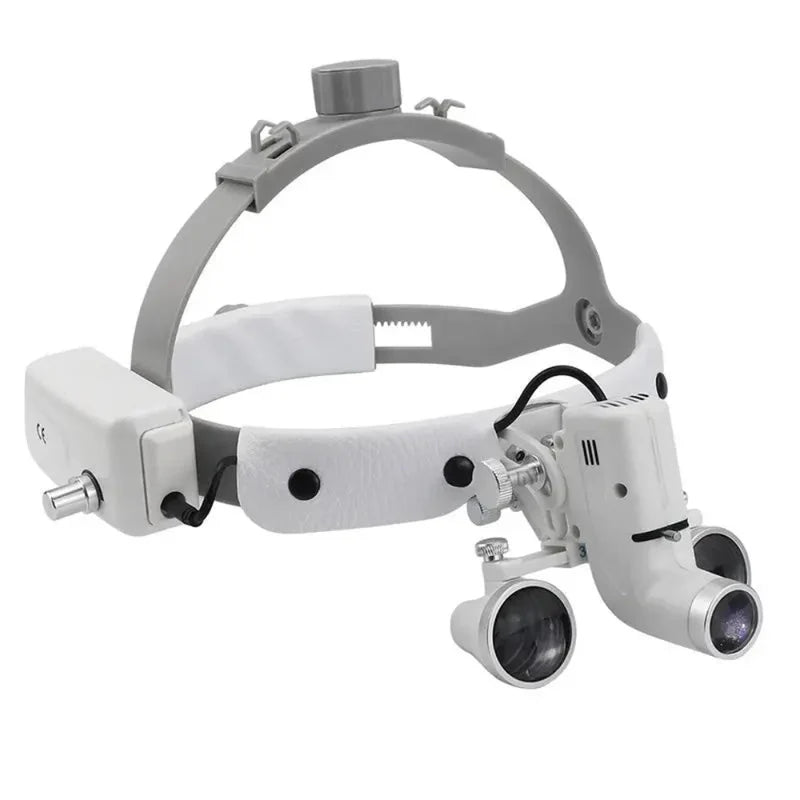 Dental Surgical Loupes 2.5X/3.5X with 5W LED Headlight + Extra Battery