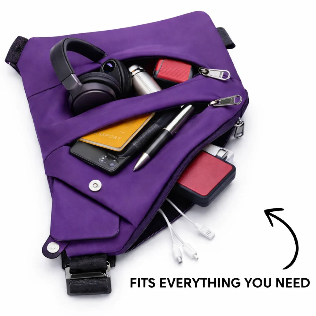 StrideSafe™ anti-theft shoulder bag
