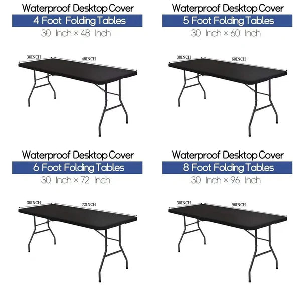 🌸✨Tablecloth made of elastic material, suitable for tables with a length of 4 feet/6 feet/8 feet
