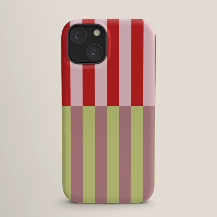 Bold colors stripes design iPhone Case