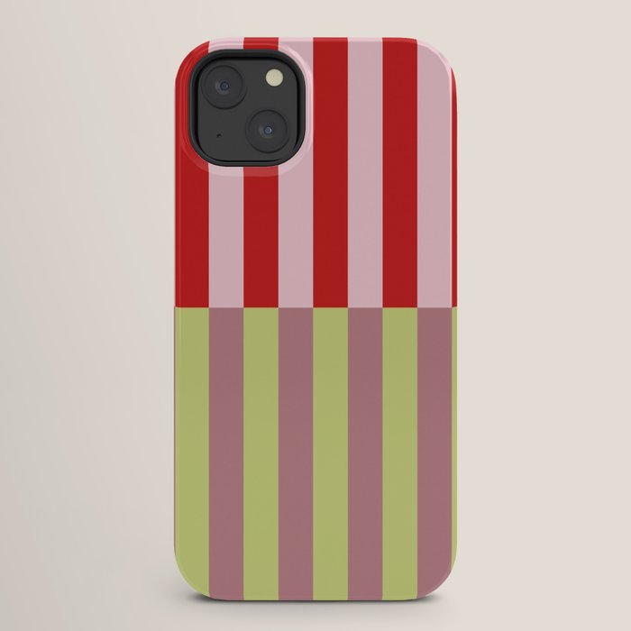 Bold colors stripes design iPhone Case