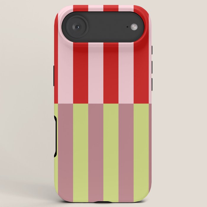 Bold colors stripes design iPhone Case