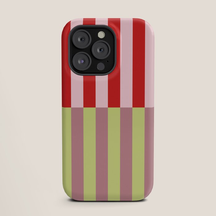 Bold colors stripes design iPhone Case