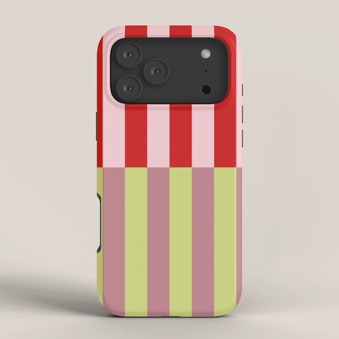 Bold colors stripes design iPhone Case