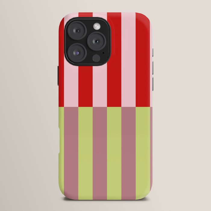 Bold colors stripes design iPhone Case