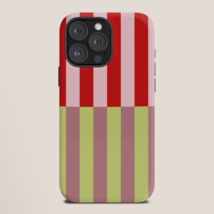 Bold colors stripes design iPhone Case