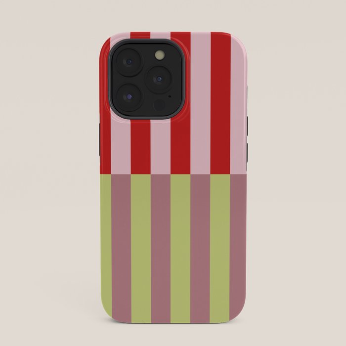 Bold colors stripes design iPhone Case
