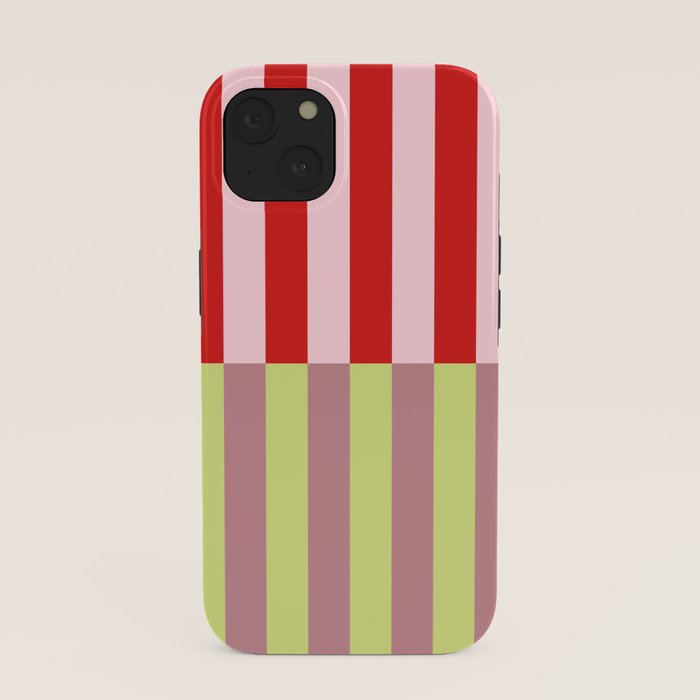 Bold colors stripes design iPhone Case
