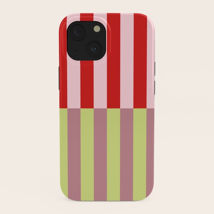 Bold colors stripes design iPhone Case