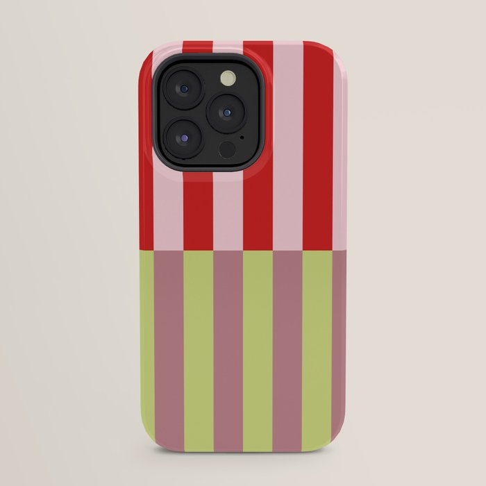 Bold colors stripes design iPhone Case