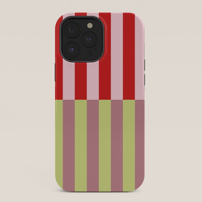 Bold colors stripes design iPhone Case