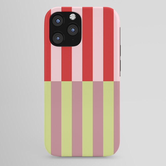 Bold colors stripes design iPhone Case
