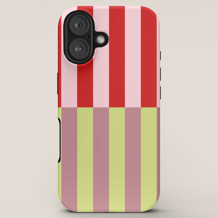 Bold colors stripes design iPhone Case