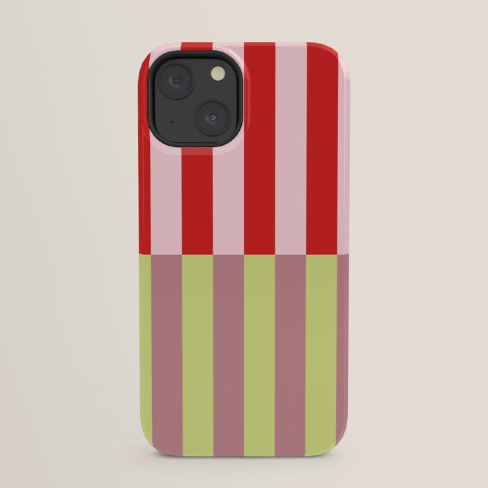 Bold colors stripes design iPhone Case