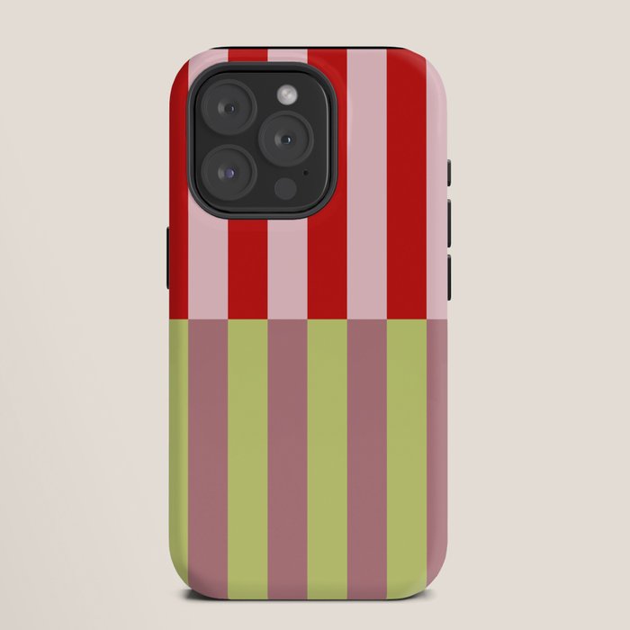 Bold colors stripes design iPhone Case