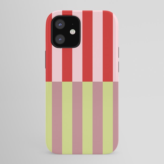 Bold colors stripes design iPhone Case