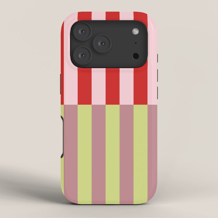Bold colors stripes design iPhone Case