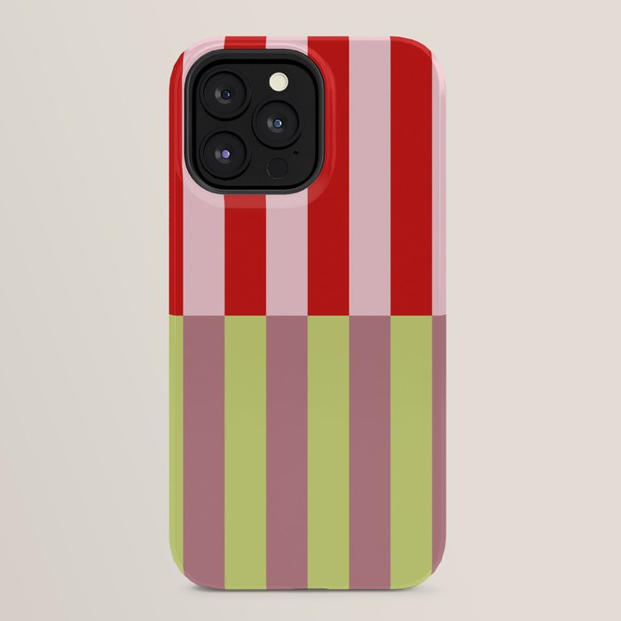 Bold colors stripes design iPhone Case