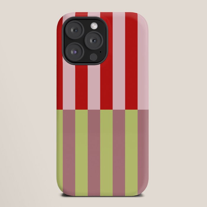 Bold colors stripes design iPhone Case